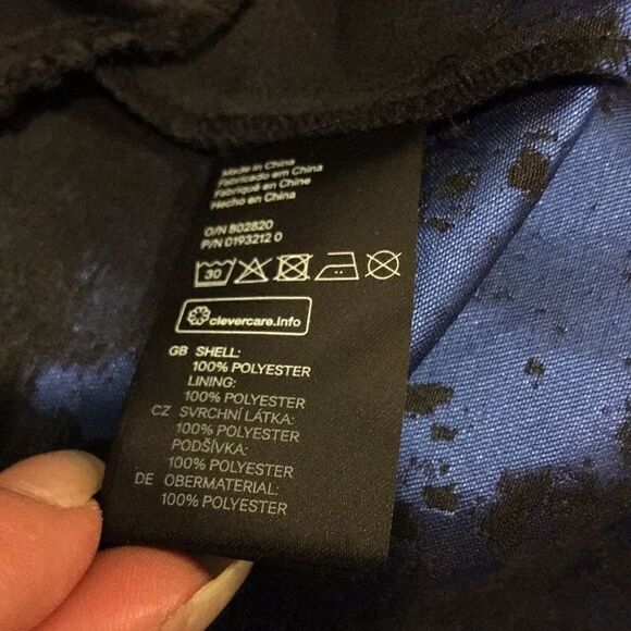 H&M blue black strapless bubble dress - Picture 7 of 8